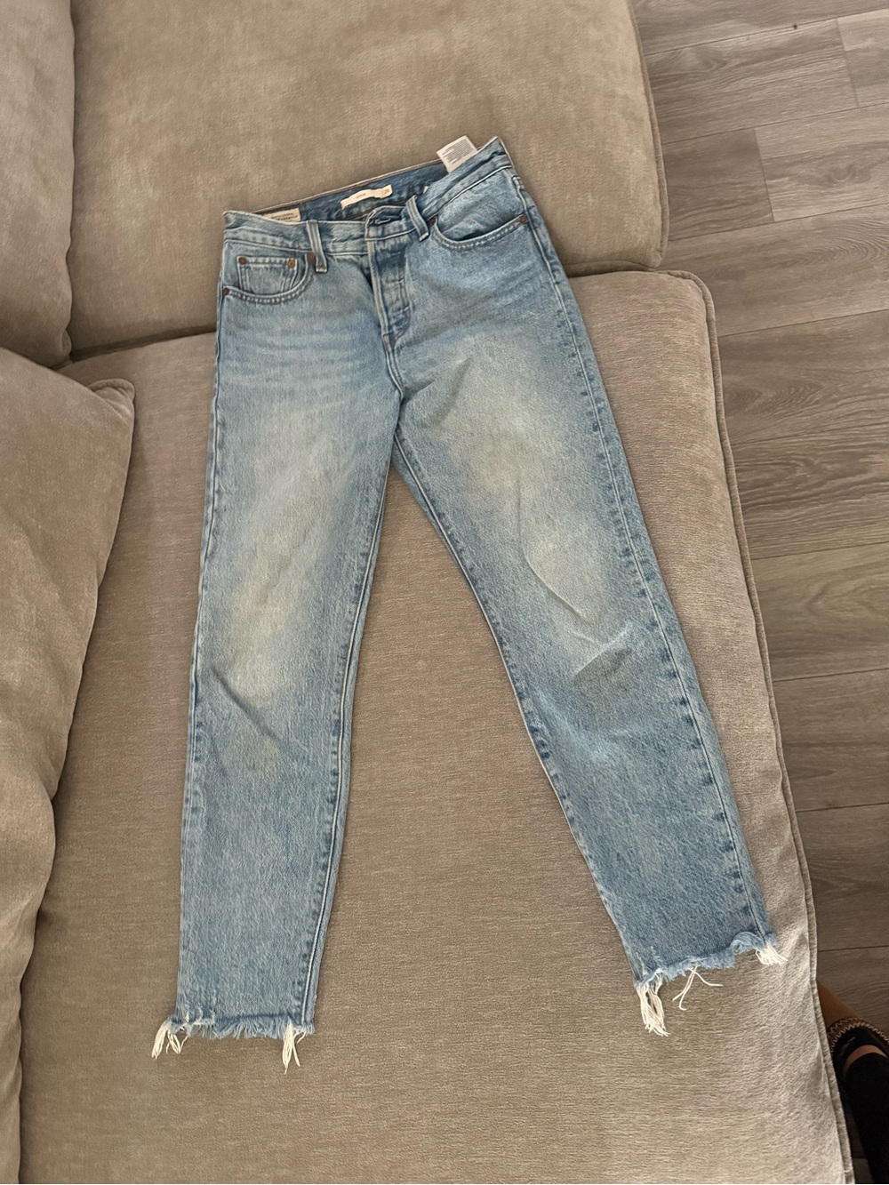 Light Blue High-Rise Women's Levi’s Wedgie Straight Jeans